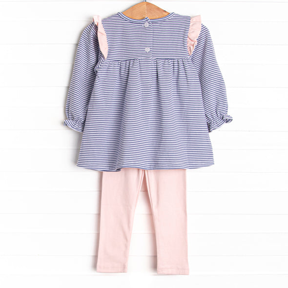 Bonnie Legging Set, Dusty Violet Stripe