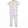 Down South Days Bamboo Pajama Short Sleeve Set, Green