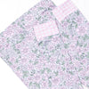 Gingham Gardenias Bamboo Pajama Short Sleeve Set, Pink