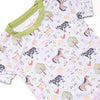 Down South Days Bamboo Pajama Short Sleeve Set, Green