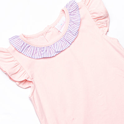 Spring into Seersucker Skirt Set, Purple
