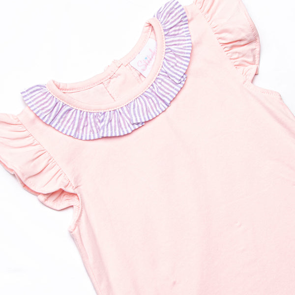 Spring into Seersucker Skirt Set, Purple