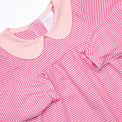 Olivia Legging Set, Medium Pink Stripe