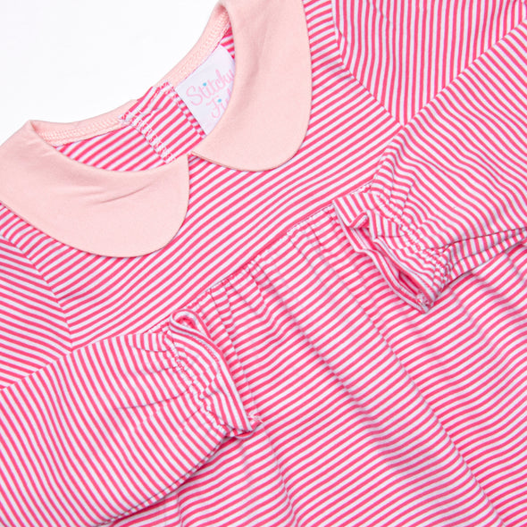 Olivia Legging Set, Medium Pink Stripe