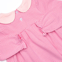 Olivia Legging Set, Medium Pink Stripe