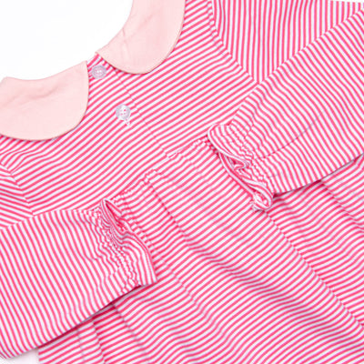 Olivia Legging Set, Medium Pink Stripe
