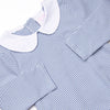 Elliot Long Sleeve Bubble, Slate Blue Stripe