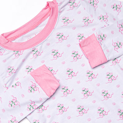 Thanks a Bunch Bamboo Pajama Set, Pink