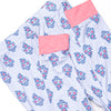 Blue Bud Bouquet Bamboo Pajama Set, Blue