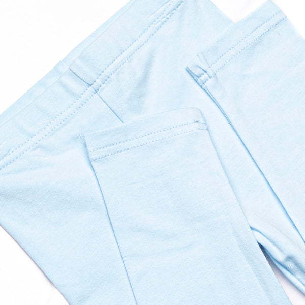 Park Avenue Poodle Applique Collared Legging Set, Blue