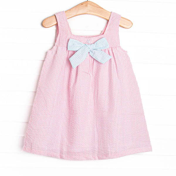 Wish Upon a Starfish Applique Dress, Pink