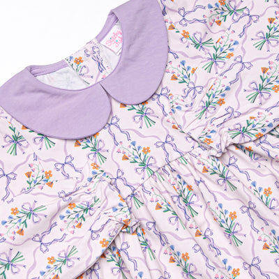 Patches of Petals Legging Set, Purple