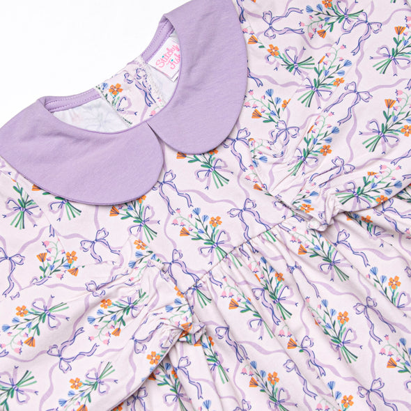 Patches of Petals Legging Set, Purple