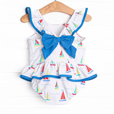 Boat Day Breeze One Piece, Blue