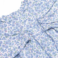 Blossom in Blue Ruffle Neck Bubble, Blue