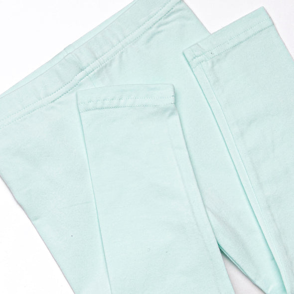 Lexie Legging Set, Mint and Light Pink Stripe