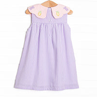Tied With A Twist Applique Dress, Purple
