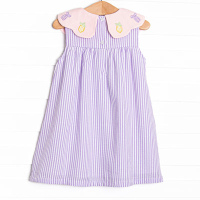 Tied With A Twist Applique Dress, Purple