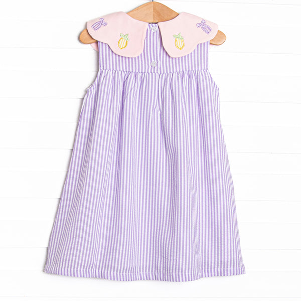 Tied With A Twist Applique Dress, Purple