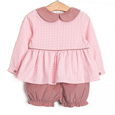 Quinn Collared Bloomer Set, Pink