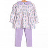 Patches of Petals Legging Set, Purple