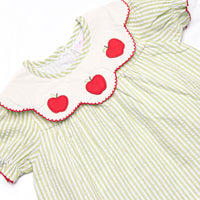Sour Apple Slice Applique Diaper Set, Green