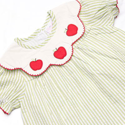 Sour Apple Slice Applique Diaper Set, Green