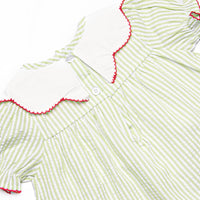 Sour Apple Slice Applique Diaper Set, Green