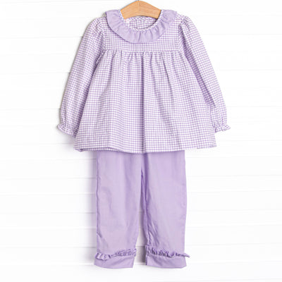 Lilac Lainey Pant Set, Purple