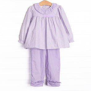 Lilac Lainey Pant Set, Purple