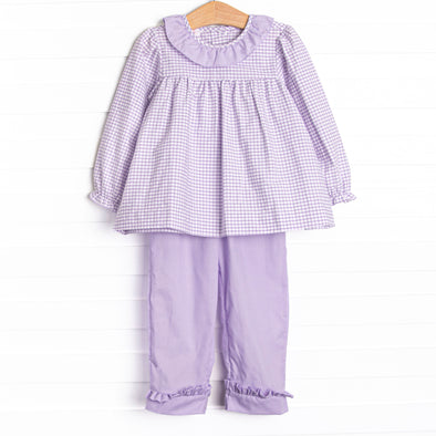 Lilac Lainey Pant Set, Purple