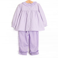 Lilac Lainey Pant Set, Purple