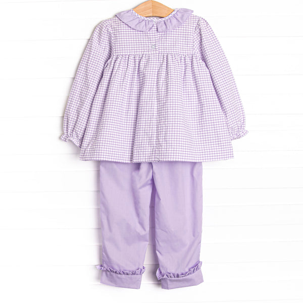 Lilac Lainey Pant Set, Purple
