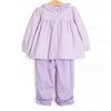 Lilac Lainey Pant Set, Purple