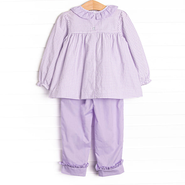 Lilac Lainey Pant Set, Purple