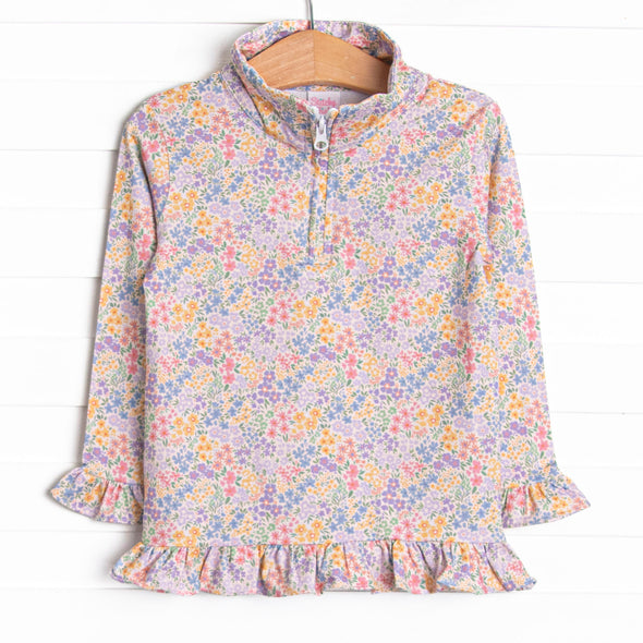 Island Blooms Pullover, Purple