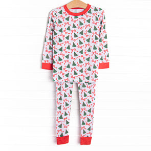 Tinsel Trees Bamboo Pajama Set, Red