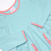 Amelia Dress, Pink and Mint Stripe