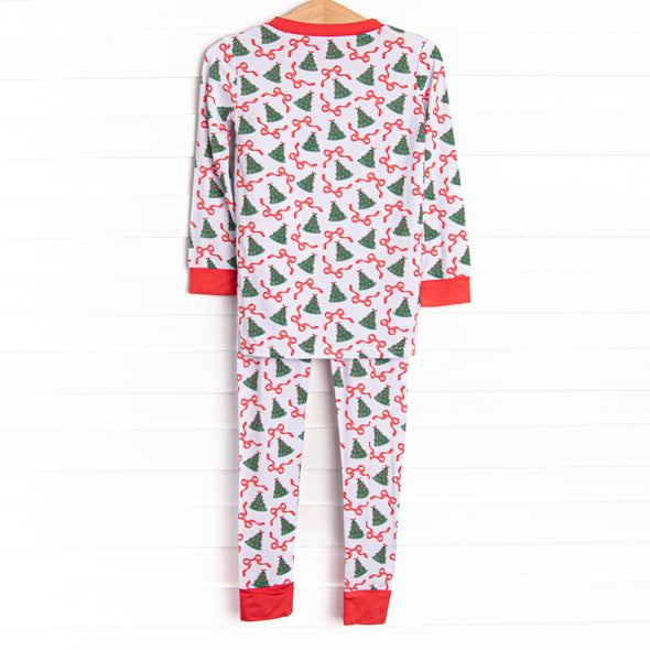 Tinsel Trees Bamboo Pajama Set, Red