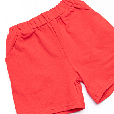 Apple Orchard Applique Short Set, Navy