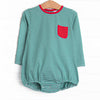 Ethan Pocket Bubble, Red and Green Stripe