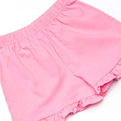 Hold Your Seahorses Ruffle Short Set, Pink
