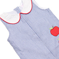 Apple Orchard Applique Jon Jon, Navy