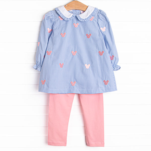 Oh Toodles Embroidered Legging Set, Blue