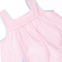 Wish Upon a Starfish Applique Ruffle Short Set, Pink