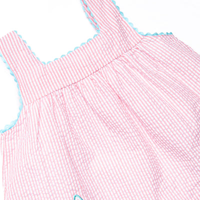 Wish Upon a Starfish Applique Ruffle Short Set, Pink
