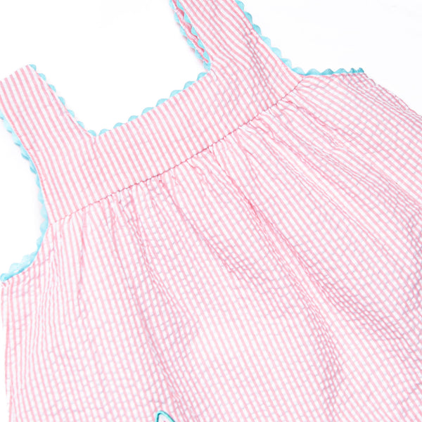 Wish Upon a Starfish Applique Ruffle Short Set, Pink