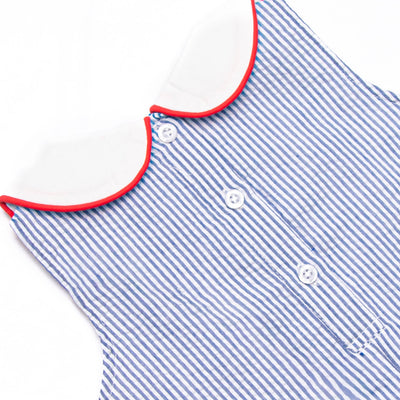 Apple Orchard Applique Jon Jon, Navy