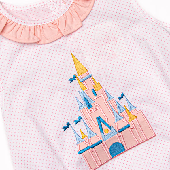 Magical Castle Applique Bubble, Pink