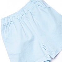 Hold Your Seahorses Applique Short Set, Blue Stripe